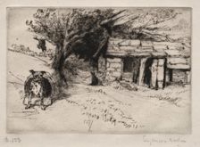 The Cabin, 1877. Creator: Francis Seymour Haden (British, 1818-1910)