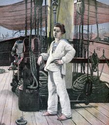 The Cabin Boy 1891. Artist: M Brun