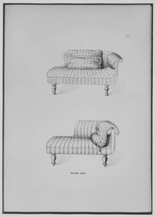 The Cabinet Maker's Sketch Book of Plain and Useful Designs, 1820-50., 1820-50. Creator: Thomas King
