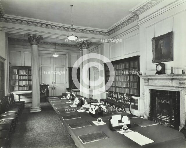 The Cabinet Room at Number 10, Downing Street, London, 1927. Artist: Unknown.