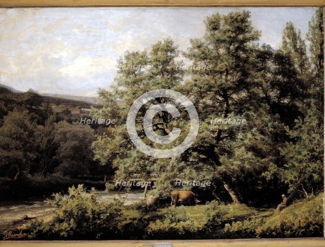 The Cagigona'. Oil on canvas by Agustin Riancho.