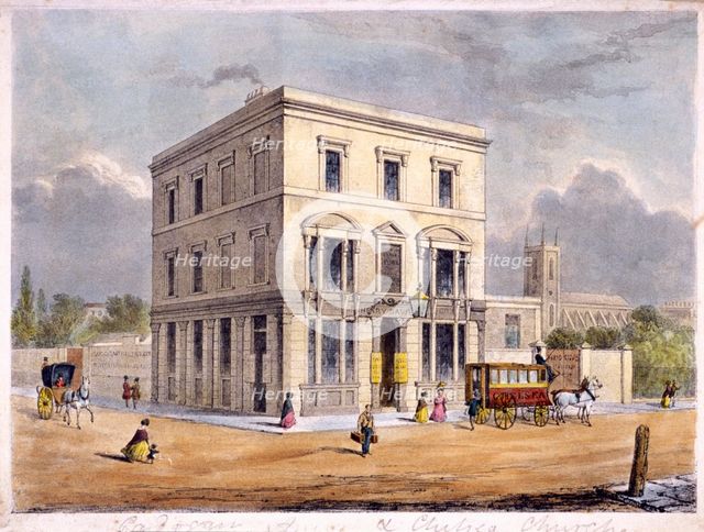 The Cadogan Arms Inn, King's Road, Chelsea, London, c1840. Artist: Anon