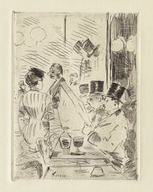 The Café of the New Athens , c. 1876. Creator: Jean Louis Forain (French, 1852-1931)