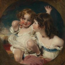 The Calmady Children (Emily, 1818-?1906, and Laura Anne, 1820-1894), 1823. Creator: Thomas Lawrence