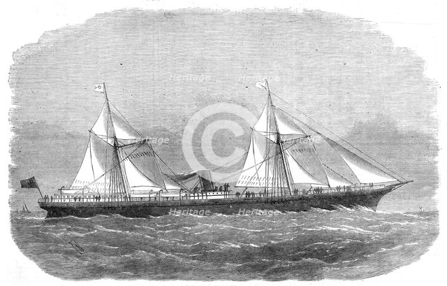 The Calcutta and China New Line ship Vibilia, 1872. Creator: Unknown.