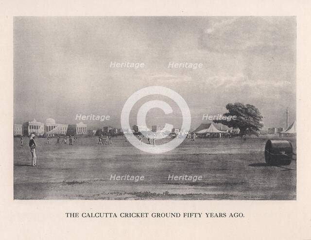 The Calcutta Cricket Ground, India, 1861 (1912). Artist: Unknown.