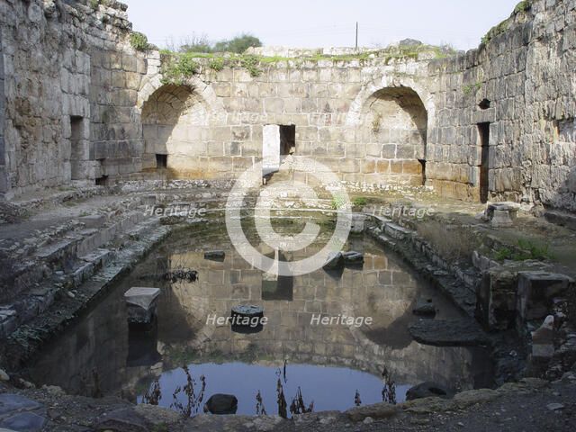 The caldarium at Hamat Gader, Israel. Artist: Samuel Magal