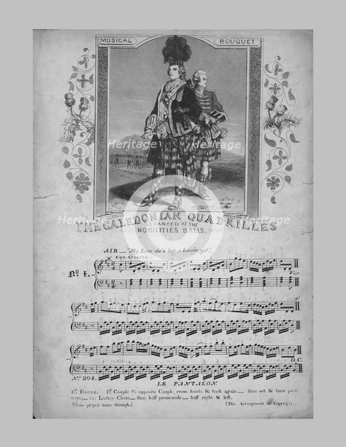 The Caledonian Quadrilles, sheet music, c1870. Creator: Unknown.