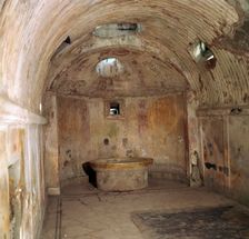 The calidarium of the Forum baths in the Roman town of Pompeii, 1st century. Creator: Unknown