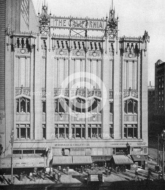 The California Theatre, San Francisco, California, 1922. Artist: Unknown.