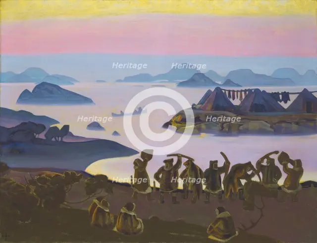 The Call of the Sun, 1919. Creator: Roerich, Nicholas (1874-1947).