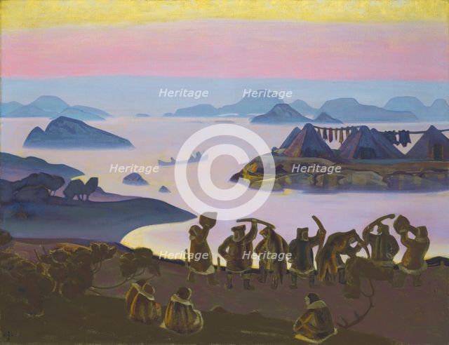The Call of the Sun, 1919. Creator: Roerich, Nicholas (1874-1947).