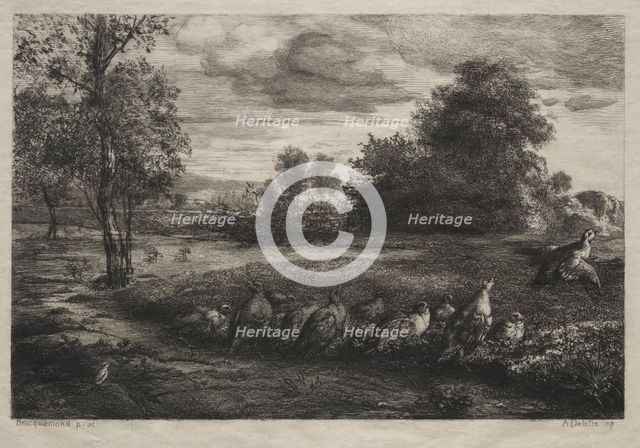 The Call to Order, 1859. Creator: Félix Bracquemond (French, 1833-1914); August Delâtre.