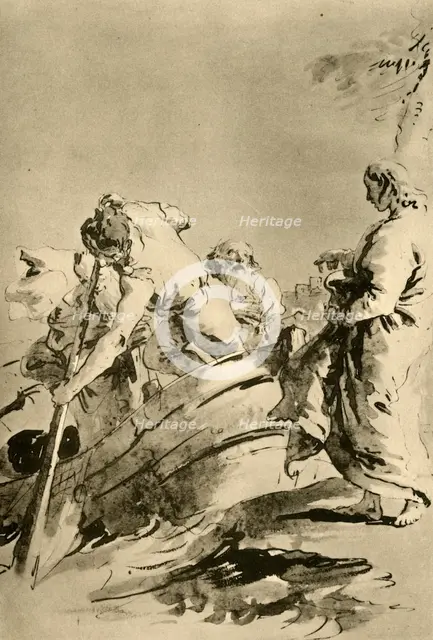 'The Call to Peter', mid 18th century, (1928). Artist: Giovanni Battista Tiepolo.