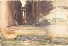 The Calle della Rosa with the Monte di Pietà, Venice, c. 1904. Creator: John Singer Sargent