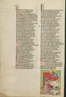 The Calling of Abraham; Weltchronik, about 1400-1410. Creator: Unknown