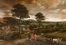 The Calling of Elisha, 1572. Creator: Massys (Matsys), Jan (1510-1575)