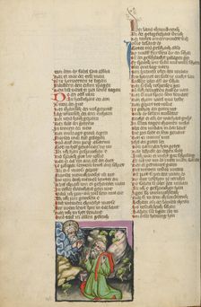 The Calling of Joshua; Weltchronik, about 1400-1410. Creator: Unknown