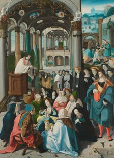 The Calling of Saint Anthony, c.1530. Creator: Aert Claesz.