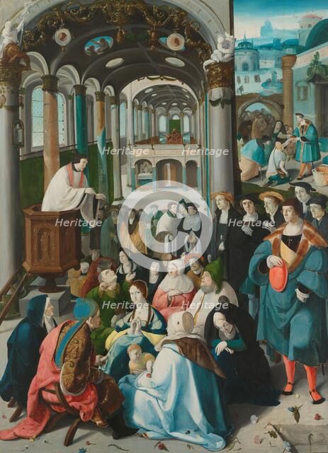 The Calling of Saint Anthony, c.1530. Creator: Aert Claesz..