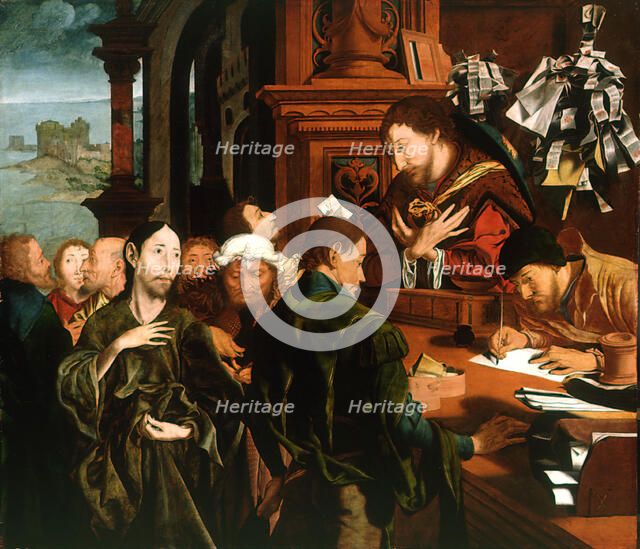 The Calling of Saint Matthew, 1536. Creator: Reymerswaele, Marinus Claesz, van (ca. 1490-after 1567).