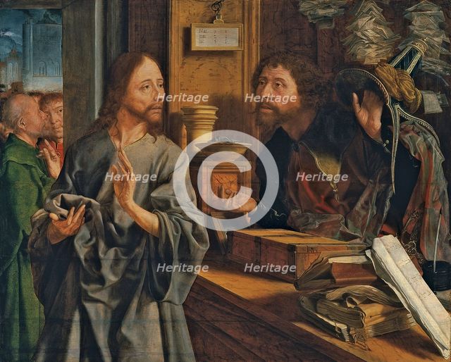 The Calling of Saint Matthew, ca 1530. Artist: Reymerswaele, Marinus Claesz, van (ca. 1490-after 1567)