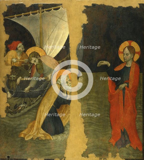 The Calling of Saint Peter, c.1410. Creator: Jaquerio, Giacomo (ca 1375-1453).