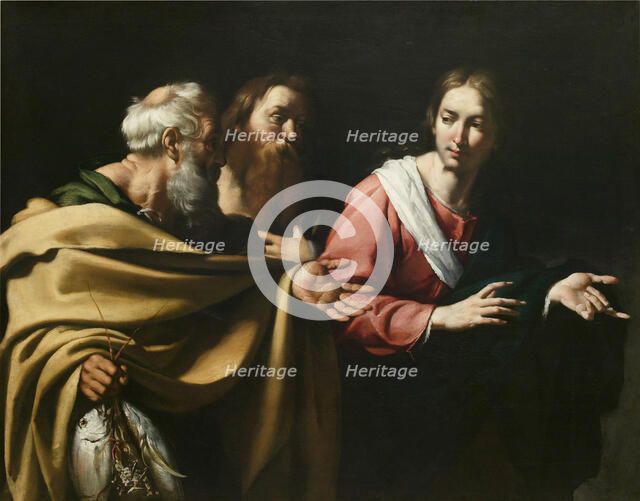 The calling of Saints Peter and Andrew. Creator: Strozzi, Bernardo (1581-1644).