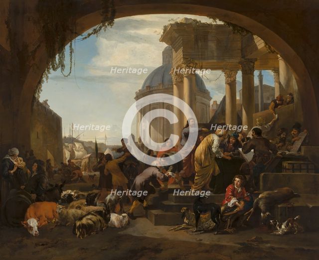 The Calling of St Matthew, 1657. Creators: Nicolaes Berchem, Jan Baptist Weenix.