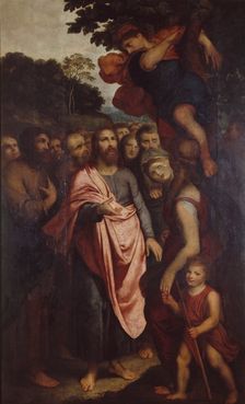 The Calling of Zacchaeus who is Sitting in a Fig Tree. Creator: Otto Van Veen