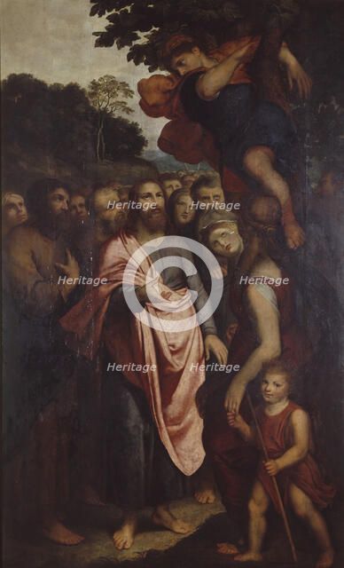 The Calling of Zacchaeus who is Sitting in a Fig Tree. Creator: Otto Van Veen.