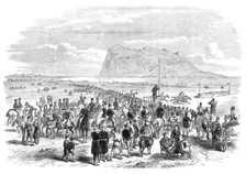 The Calpe Hunt Steeplechases, Gibraltar, 1870. Creator: Unknown