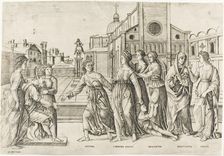 The Calumny of Apelles, 1500/1506. Creator: Girolamo Mocetto