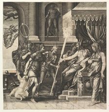The Calumny of Apelles, 1560. Creator: Giorgio Ghisi