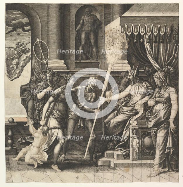 The Calumny of Apelles, 1560. Creator: Giorgio Ghisi.