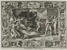 The Calumny of Apelles, 1572. Creator: Cornelis Cort