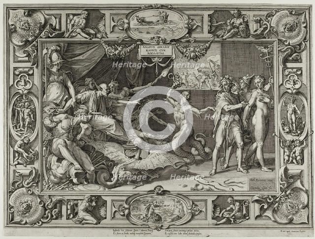 The Calumny of Apelles, 1572. Creator: Cornelis Cort.