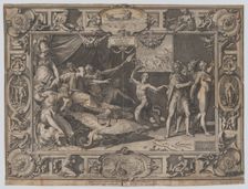The Calumny of Apelles, 1602. Creator: Cornelis Cort
