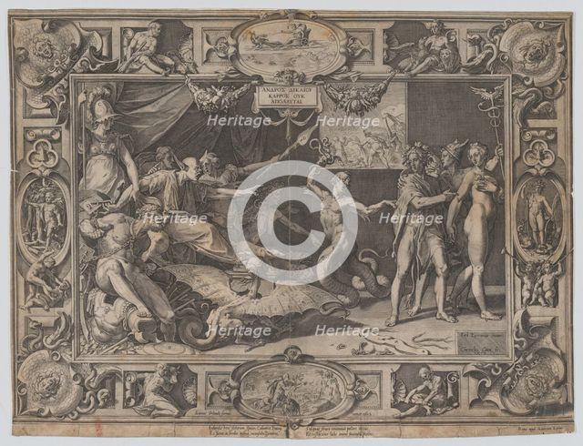 The Calumny of Apelles, 1602. Creator: Cornelis Cort.