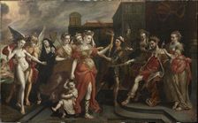 The Calumny of Apelles, End 1590s. Creator: Vos, Maerten, de (1532-1603)