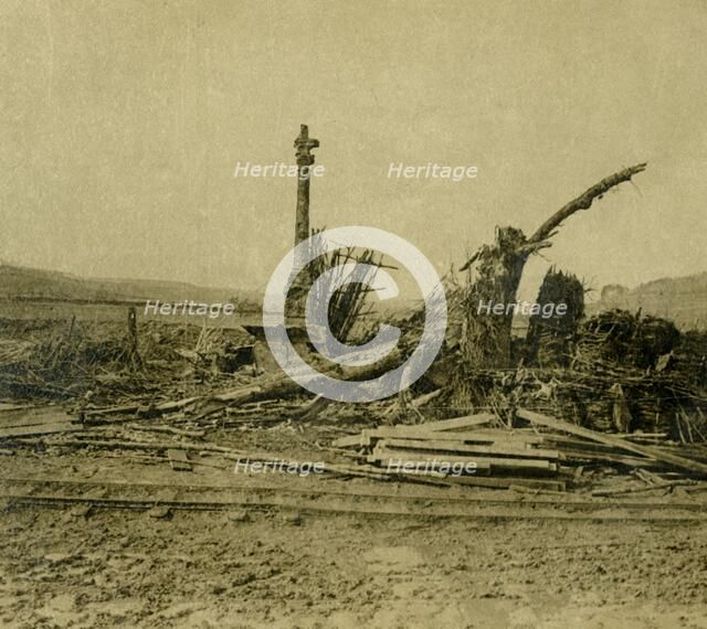 The Calvary at Les Éparges, northern France, c1914-c1918.  Artist: Unknown.