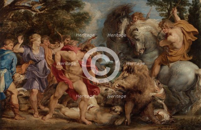 The Calydonian Boar Hunt, c. 1612. Artist: Rubens, Pieter Paul (1577-1640)