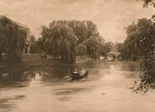 The Cam at Cambridge with Trinity College 1902