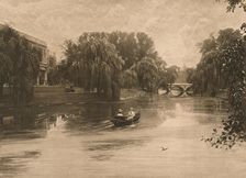 The Cam at Cambridge with Trinity College 1902