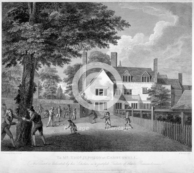 The Camberwell Free Grammar School, Camberwell, London, 1795.               Artist: William Bromley