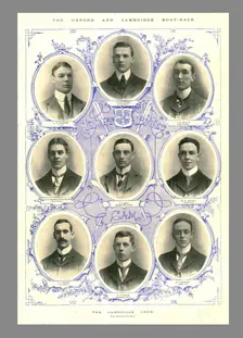 The Cambridge Crew, Oxford and Cambridge Boat Race, 1898. Creator: Hills and Saunders