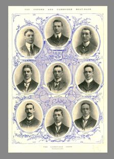 The Cambridge Crew, Oxford and Cambridge Boat Race, 1898. Creator: Hills and Saunders