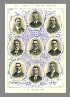 The Cambridge Crew, Oxford and Cambridge Boat Race, 1898. Creator: Hills and Saunders
