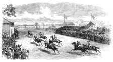 The Cambridgeshire Steeplechase, Cottenham: the finish, 1870. Creator: Unknown
