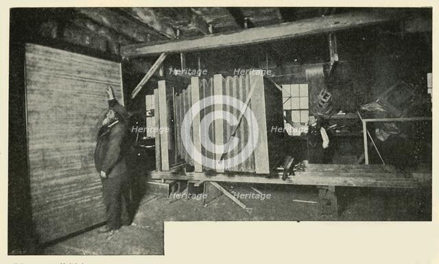 'The Camera In The Workshop - Showing The Size Of The Plate Holder', 1901. Creator: Unknown.